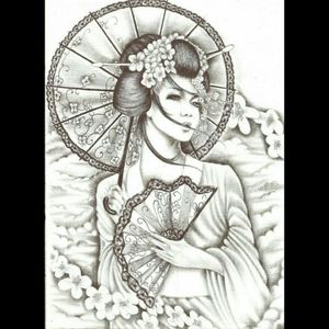 #dreamtattoo If was wad lucky enough to get a tattoo by Ami it would be of a geisha. They are beautiful and would like a sleeve of different geisha's.