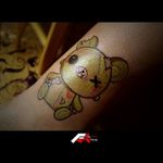 Not exactly this one, but I love the idea of a super cute zombified teddy bear. #dreamtattoo