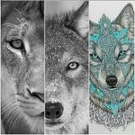 Starting to plan my next tattoo. Half lion half wolf tattoo. I want to get some Aztec designs in their faces with a contrast color. I would love Ami James to tattoo this on my thigh. It symbolizes the demons of my bipolar disorders. #dreamtattoo #wolf #lion
