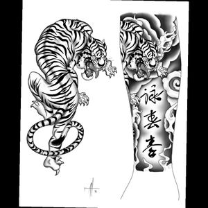 My #dreamtattoo because my son was born in the year of the tiger #japanesetattoo #japanesetiger #yearofthetiger