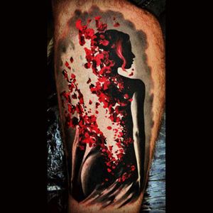 This intense red and black is just awesome #dreamtattoo