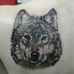 Wolf tatto by Jonathan Arce, Bushido RG. #wolf #back #jonathanarce