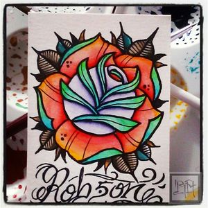 Rose design #watercolor
