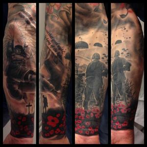 #dreamtattooIt would be great to get a military tribute sleeve. This one is great, but would like an original with some of my ideas incorporated.#amijamesdreamtattoo #amijames