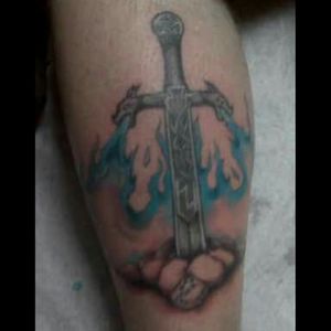 In Honor of my father. Always with me. Celtic sword of protection. #sword #celtictattoo