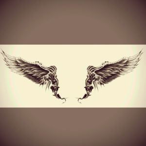 This #dreamtattoo !!  these wings are my warrior wings. For everything ive gone through, i have earned these wings. Many who know me, know my story. I am a #warrior a #survivor