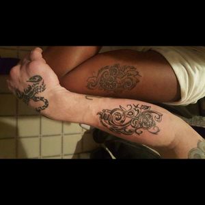 His and hers tattoos.  Key to her heart