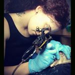 Learning 💉 #learning #tattoing #tattooart #tattooartist #ink #inkaddict #tattoedgirl