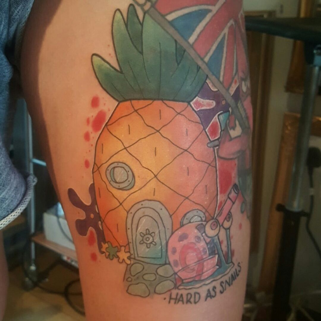 Aggregate 63+ spongebob house tattoo super hot in.cdgdbentre