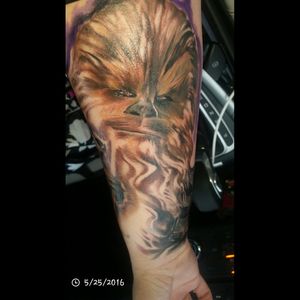 Chewbacca not finished yet 1st session done by Ricky Strong, Plainfield, IN