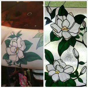 Done at Miami Ink- Love Hate! #Magnolia #tattooedgirls #girlswithtattoos #miamiink