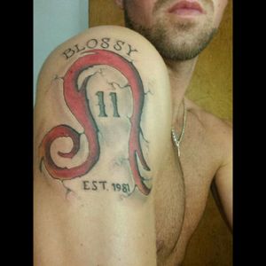 Tattoo uploaded by Stephen Bloss • My Leo symbol, nickname, and lucky  number 11! • Tattoodo