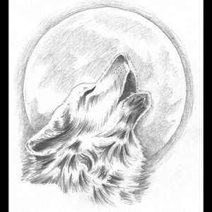 future tattoo#wolf  #moon #howlingwolf