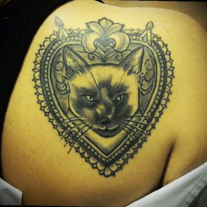 #cat #animaltattoos #blackandgreytattoo #fineline