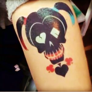 Tattoo temporarie by Margot Robbie #harleyqueen #SuicideSquad #fanart #movie #Joker #tattoo