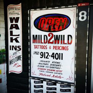This is Mild2wildtattoo & body piercing in las vegas Nevada. This is where I work at as a piercing apprentice!