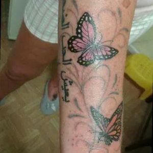 Lower butterfly is a cover up