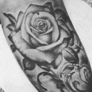 #tattoo #rose #blackAndWhite