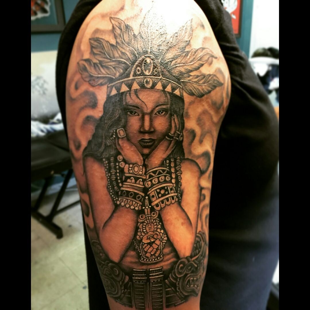 aztec princess warrior tattoo