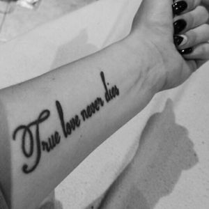 true love never dies tattoo designs