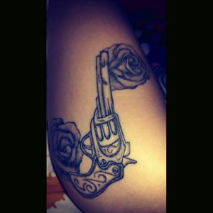 Fourth tattoo#gun #rose #tattoogun #tattoorose