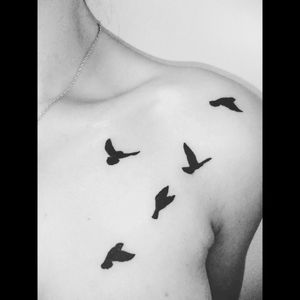 My first tattoo #firsttattoo #bird #birdtattoo