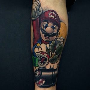 Tattoo @angrymomtattoo medellin colombia #supermario #mario #mariobros #supermariobros