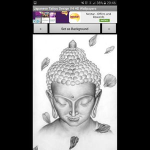 I would love to have buddha on my left arm. I like this one and other one