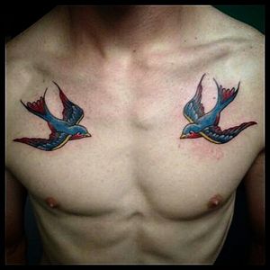 Sparrows..tattoo by Josh Walser