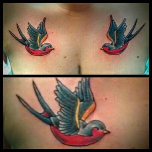 Some sparrows...tattoo by Josh Walser