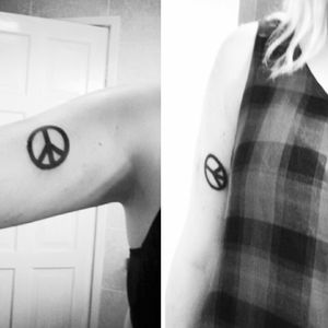 CND symbol - My second tattoo ♡#cnd #peace #peacesign #smalltattoo #smallbutmighty