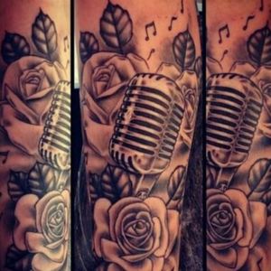 Love this tattoo would love something similar with more color and different flowers #dreamtattoo #words #musicnotes #GorgeousTattoo