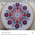 A cross stitch mandala is another tattoo I would LOVE to have. #dreamtattoo