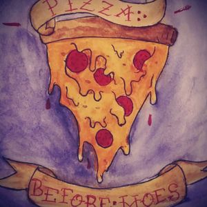 #artbymadamkathryn #pizzabeforehoes