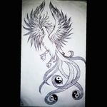 #phoenix #yingyang #tattoodesign #design #tattooart
