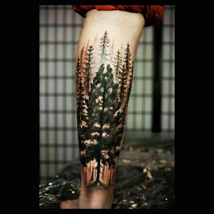Awesome colour trees & forest tattoo#dreamtattoo #mydreamtattoo