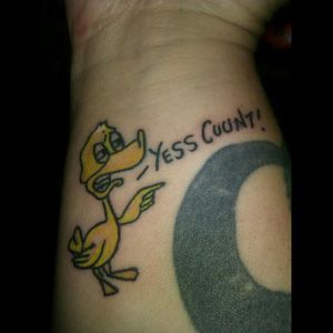 More my #wrist  but wasn't an option for it.This is a #random  #duck an old friend of mine and I got together a few years back