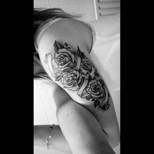 #my#little#love#roses#black#arm#inked#tattoo