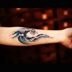 Awesome wave tattoo#dreamtattoo #mydreamtattoo