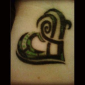 Forth tattoo. 17 years old. On my wrist.#heart #matchingtattoos