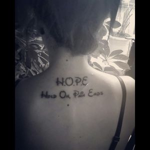#hope #tattoo #schriftart #schriftzug #holdonpainends