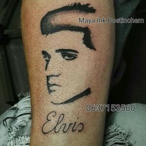 #elvis #silhouette #underarm #tattoo #fresh #ink #dutch #TheNetherlands #holland #blackandgrey