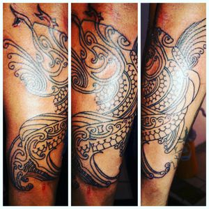 Tattoo primeira sessão, Carpa Maori