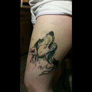 A tattoo that I'm working on on my wife's friend.