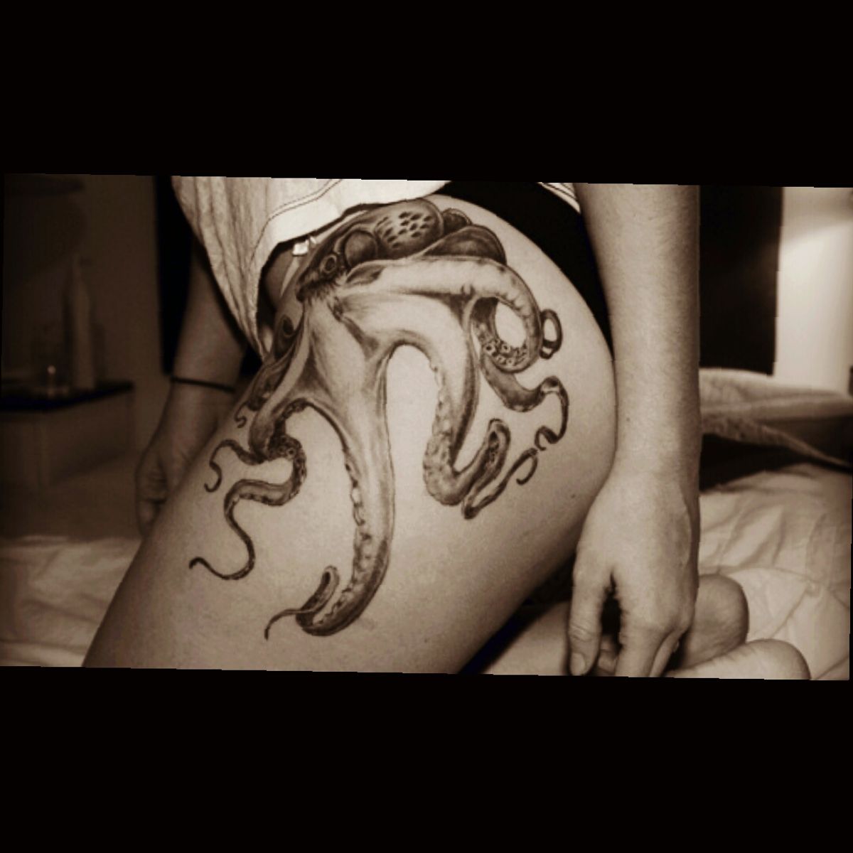 Tattoo uploaded by Danielle • #dreamtattoo #octopus #legtattoo • Tattoodo