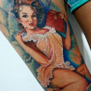 #pinupgirl #electricink #electricinkusa #electricinkeurope #electricinkpigments #tattoos #tattoomagazin #inkedmag #tattooworld #tattooed #tattoomagazines #tatuagembrasil #inspirationtatto #drawing