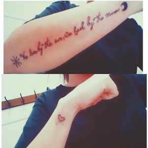 Second and third tattoo .