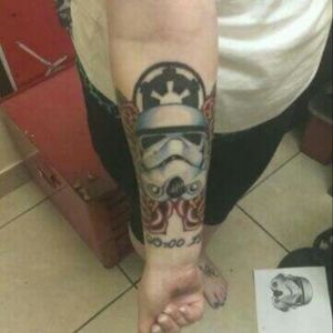 I was going to get a Storm Trooper like this one she had in her Memory.....but wanted it to be have deeper meaning
