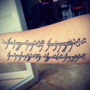 One ring to rule them all... #LOTR #tattoedgirl