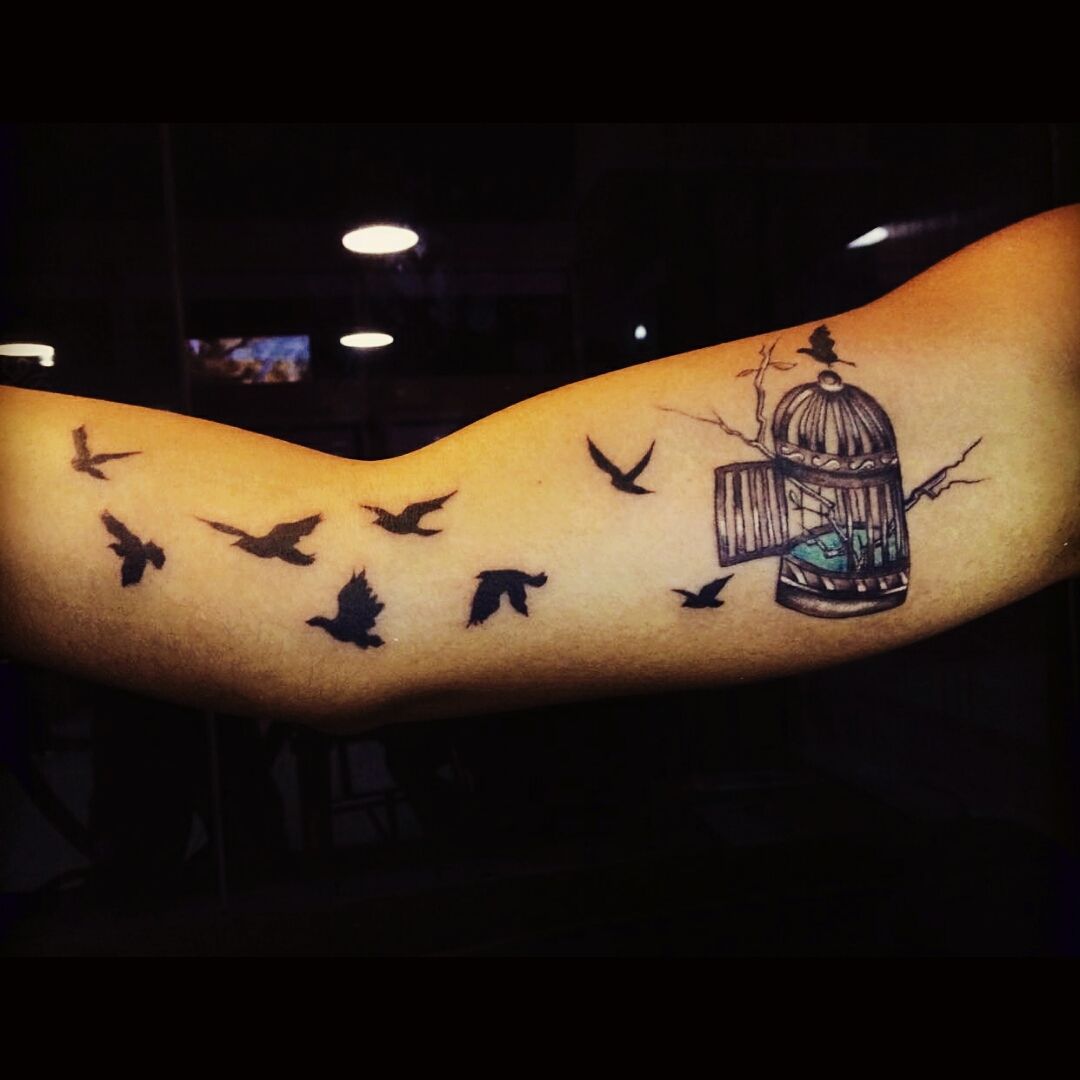 Freedom  Flying Birds temporary tattoo  Tattooed Now 